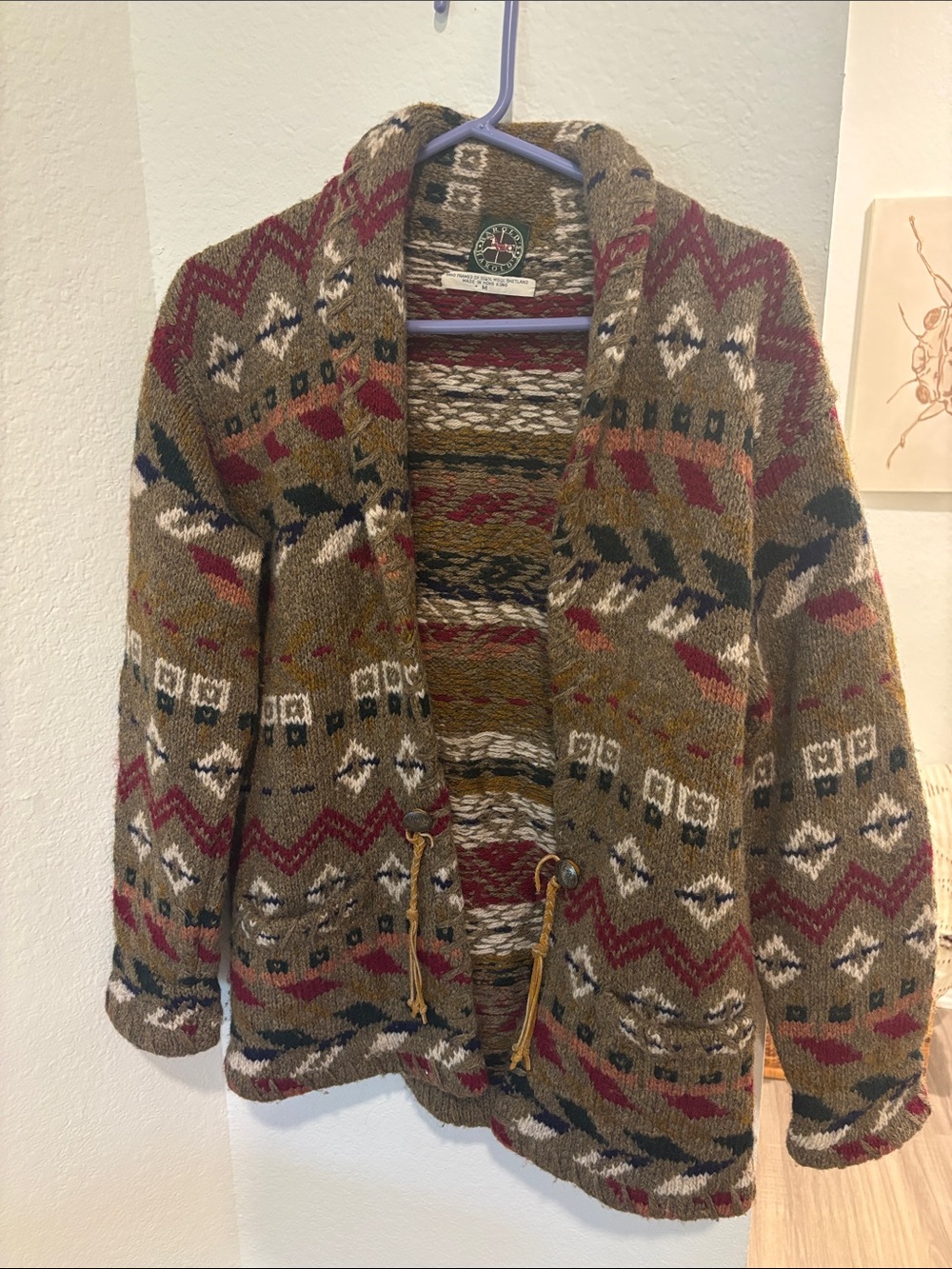 Harold’s wool cardigan